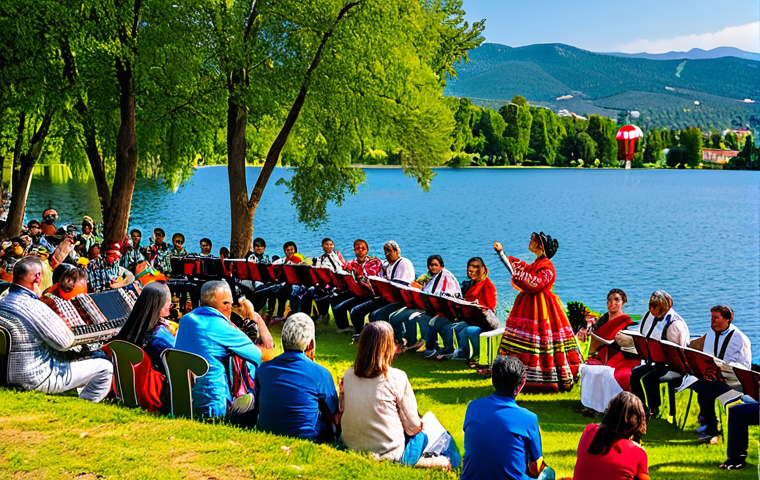 대구 수성못 야경 - Tranquil Lakeside Scene**
"A serene view of a lake at dusk, reflecting colorful city lights, benche... 대구 수성못 야경 - Tranquil Lakeside Scene**
"A serene view of a lake at dusk, reflecting colorful city lights, benche...