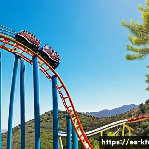 Home 31 대구 이월드 놀이공원 - A thrilling roller coaster ride at a vibrant amusement park in Spain during springtime, featuring a ...